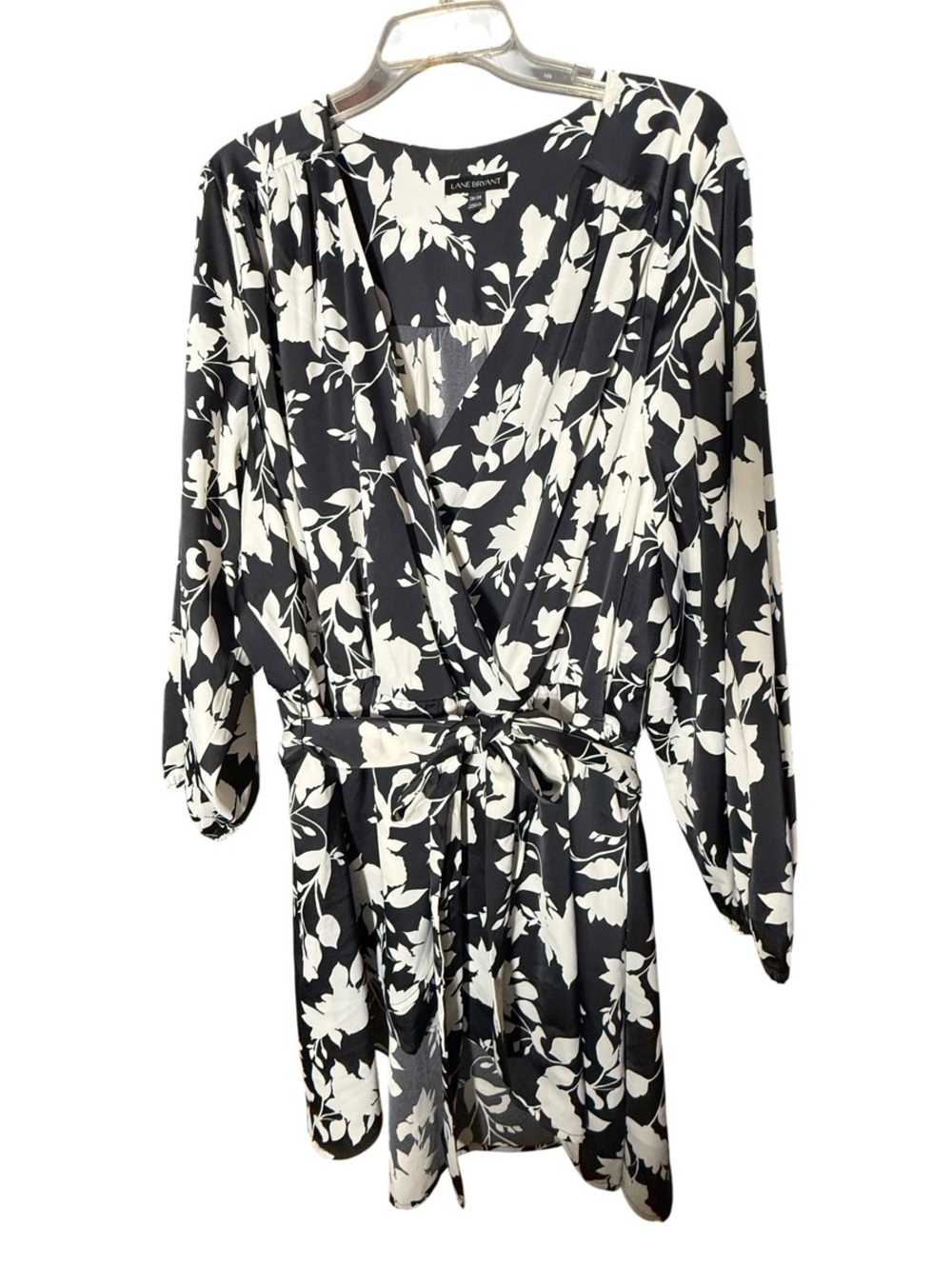 Lane Bryant Black Floral Top 26/28